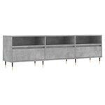 vidaXL Meuble TV gris béton 150x30x44 5 cm bois d'ingénierie