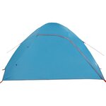 vidaXL Tente de camping à dôme 4 personnes bleu imperméable