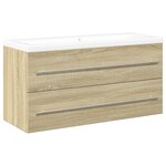 vidaXL Ensemble de meubles de salle de bain 2 Pièces chêne sonoma