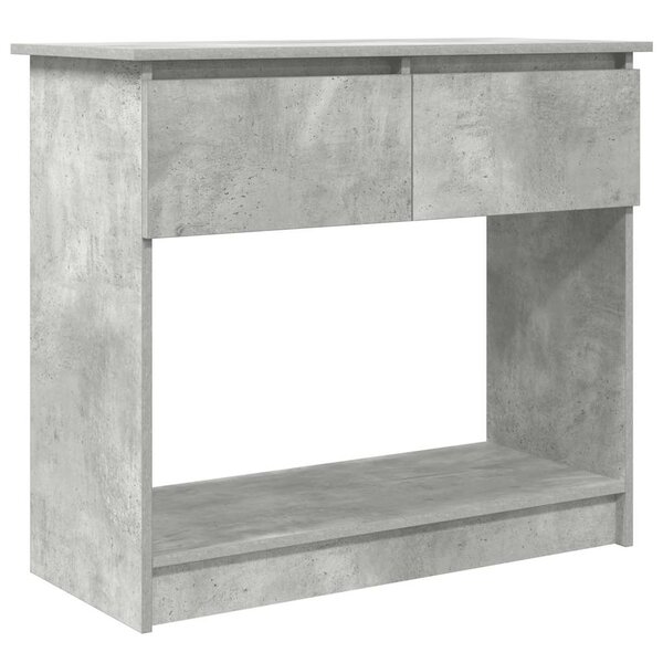 vidaXL Table console avec tiroirs gris béton 85 5x38 5x74 5 cm
