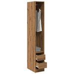 vidaXL Garde-robe chêne artisanal 30x50x200 cm bois d'ingénierie