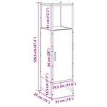 vidaXL Armoire de salle de bain chêne artisanal 33x33x120 5 cm