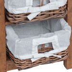 vidaXL Table d'appoint Marron Bois massif d'acajou