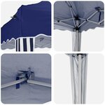 vidaXL Tente de fête pop-up 288 x 288 x 245 cm Bleu Tissu Oxford