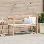 Banc d'extérieur vidaXL 119x76x44 cm en bois de pin massif