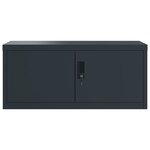 vidaXL Classeur anthracite 90x40x220 cm acier