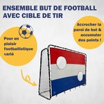 Best Sporting 11053-11063 - But de football 213 x 152 x 76 cm en noir avec cible de tir "Pays Bas"