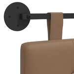 vidaXL Tête de lit suspendue Cappuccino Simili cuir