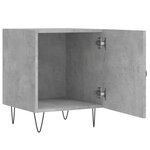 vidaXL Tables de chevet 2 Pièces gris béton 40x40x50 cm bois d’ingénierie
