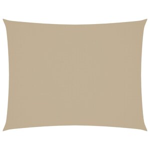 vidaXL Voile de parasol tissu oxford rectangulaire 3x6 m beige