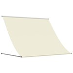 vidaXL Auvent rétractable crème 200x150 m tissu et acier
