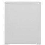 vidaXL Classeur Gris clair 46x62x72 5 cm Acier