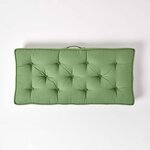 Coussin rehausseur pour canapé en coton  Vert foncé - HOMESCAPES