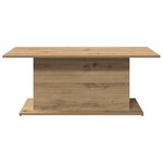 vidaXL Table basse chêne artisanal 102x55 5x40 cm bois d'ingénierie