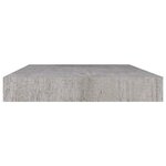 vidaXL Étagères murales flottantes 2 Pièces gris béton 40x23x3 8 cm MDF