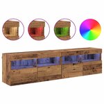 vidaXL Meubles TV muraux 2 Pièces Bois Ancien 80 x 30 x 40 cm