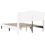 vidaXL Cadre de lit avec tête de lit Blanc 120 x 200 cm Simili cuir