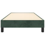 vidaXL Cadre de lit Vert foncé 90x190 cm Velours