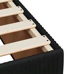 vidaXL Sommier à lattes de lit avec matelas Noir 180x200 cm Velours