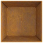 vidaXL Braise Marron 80 x 80 x 40 cm Acier