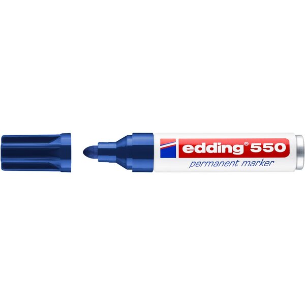 Marqueur Permanent 550 bleu 3-4 mm EDDING