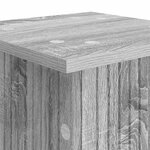 vidaXL Support de Plante 2 pc Sonoma gris 30 5 x 30 x 100 5 cm