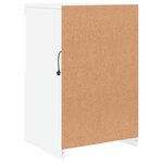 vidaXL Buffet avec lumières LED blanc 41x37x67 cm