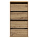 vidaXL Commode d'angle chêne artisanal 40x41x76 cm bois d'ingénierie