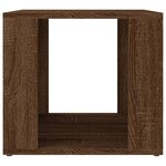 vidaXL Table de chevet Chêne marron 41x40x36 cm Bois d'ingénierie
