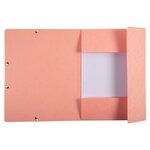 Chemise à élastique 3 rabats carton exacompta aquarel  24 x 32 dos 3 cm couleurs assorties - lot de 5
