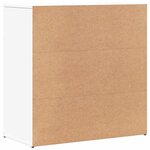 vidaXL Buffets 2 Pièces blanc 79x38x80 cm bois d’ingénierie