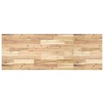 vidaXL Étagère de vasque murale acier et bois massif d'acacia