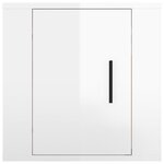 vidaXL Meubles TV muraux 2 Pièces Blanc brillant 40x34 5x40 cm
