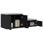 vidaXL Armoire de rangement 2 Pièces Chêne noir 118 x 41 x 40 cm
