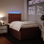 vidaXL Sommier à lattes de lit avec matelas rose 120x190 cm velours