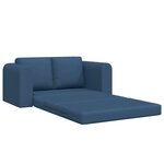 vidaXL Canapé-lit 2-en-1 Bleu 148x71x83 cm Tissu