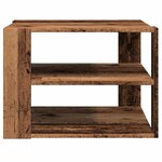 vidaXL Table basse vieux bois 58x58x40 cm bois d'ingénierie