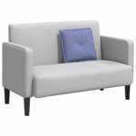 vidaXL Coussin de Dos Bleu denim 50 x 19 x 45 cm tissu