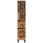 vidaXL Haut Armoire Bois Ancien 34 5 x 34 x 180 cm Bois d'ingénierie