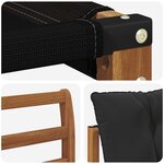 vidaXL 2 Pièce Canapé d’extérieur Bois d'Acacia Massif Naturel