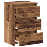 vidaXL Tables de chevet 2 Pièces vieux bois 40x35x62 5 cm bois ingénierie