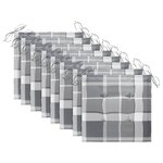 vidaXL Chaises pliables d'extérieur et coussins lot de 8 Bois d'acacia