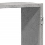 vidaXL Étagère murale gris béton 129x18x42 cm bois d'ingénierie