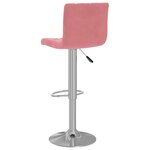 vidaXL Tabourets de bar lot de 2 rose velours