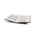 Classeur grand format 32 pages blanches pour timbres. Couleur - Noir