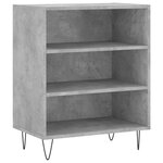 vidaXL Buffet gris béton 57x35x70 cm bois d'ingénierie