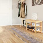 vidaXL Coureur de Tapis MARSA Gris 50 x 250 cm Polyester et PVC