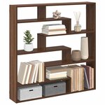 vidaXL Étagère cube murale 7 compartiments chêne marron