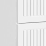 vidaXL Cabinet de chevet Blanc brillant 62 x 34 5 x 47 5 cm