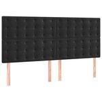 vidaXL Sommier à lattes de lit avec matelas Noir 180x200 cm Velours